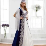 Lacivert Bindallı ve Kaftan — 1. görünüm