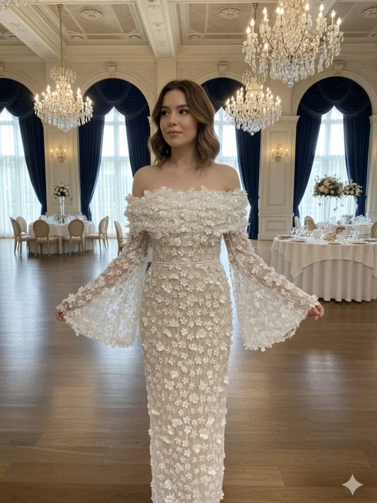 Çiçekli Söz ve Nişan Elbisesi — 1. görünüm